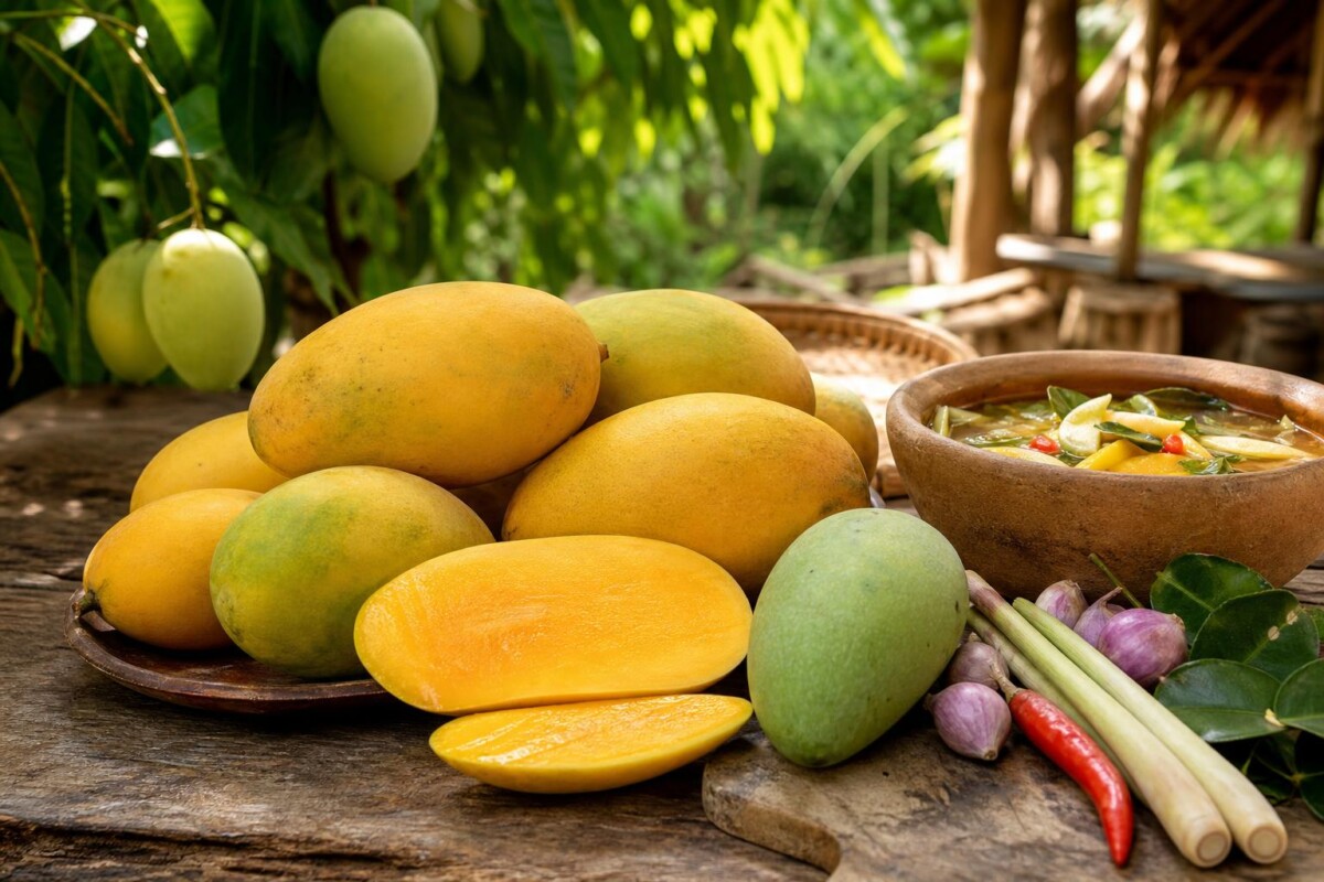 Keo Lamut Mango Featured Illustration AI-generated illustrative featured image for the Keo Lamut mango page