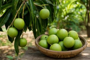 AI-generated illustrative featured image for the Svay Pom mango page