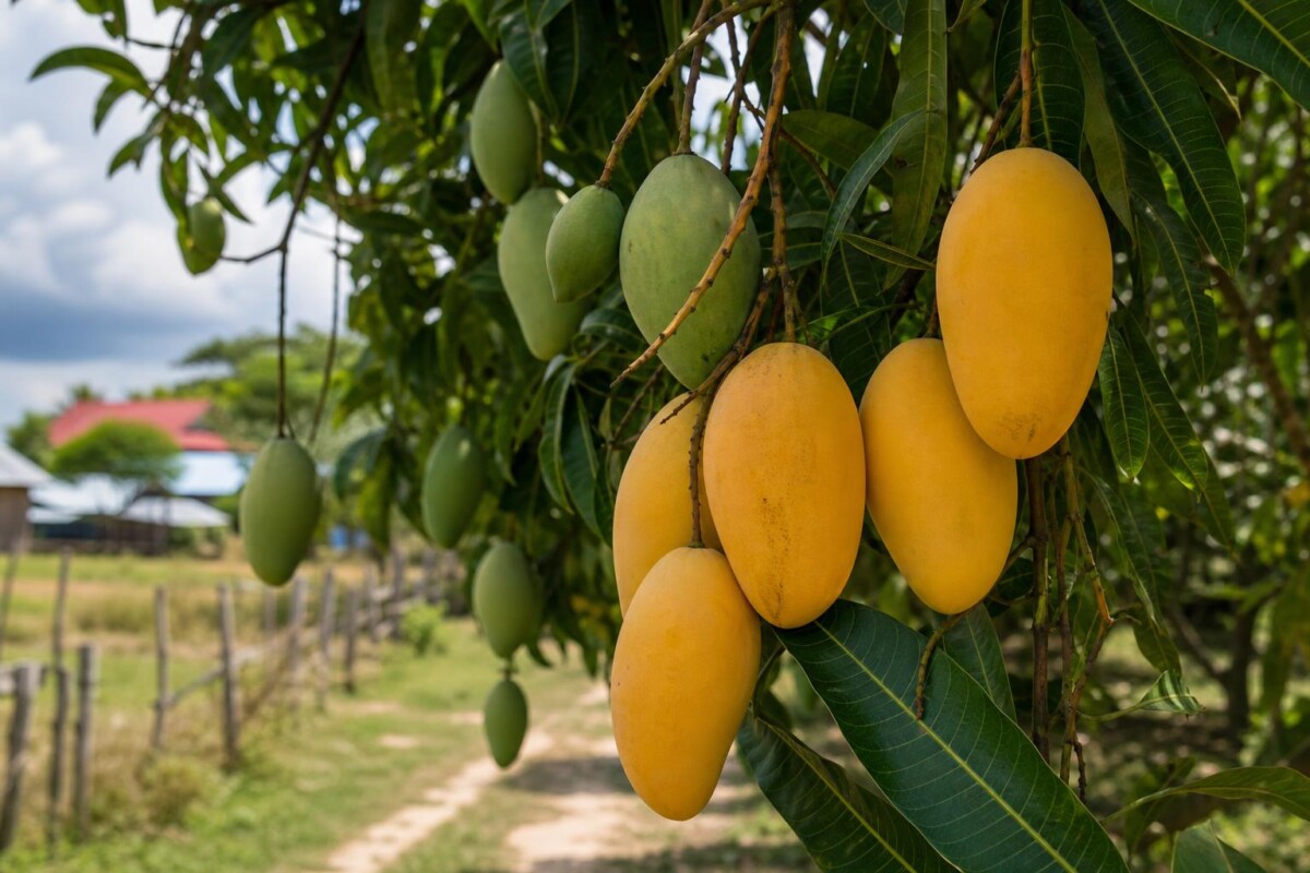 Svay Makak Mango Featured Illustration AI-generated illustrative featured image for the Svay Makak mango page
