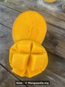 Kash mango cut fruit